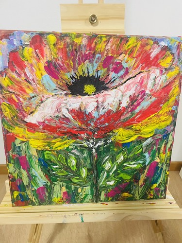 Quadro moderno dipinto - quadro, mano