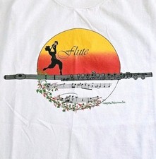T-shirt vintage anni 80 flauto