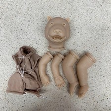 Bambola 49 cm orso non dipinto