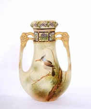 Vaso In Porcellana Moriage