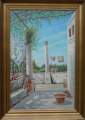 Paesaggio mediterraneo donna - mediterraneo,