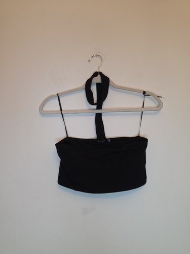 Crop top nero - , fascia