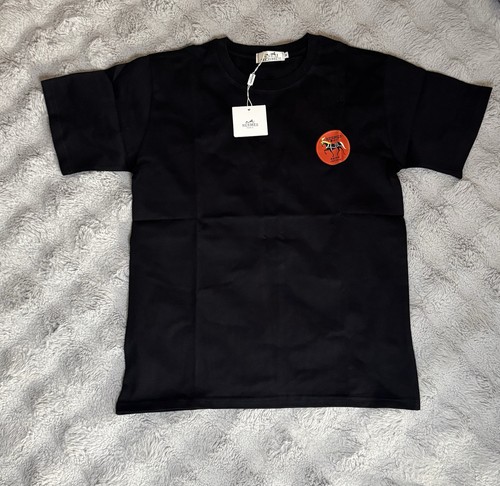 Hermès shirt nera logo - hermès,