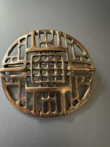 Spilla ciondolo bronzo uni - spilla,