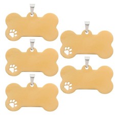  5 Pcs Targhetta Cane Tag Del