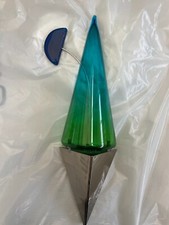 Lampada parete acciaio vetro - acciaio, e