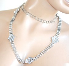 Cintura donna strass argento