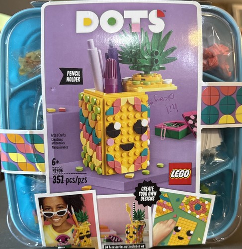 Lego dots portamatite - lego, ananas