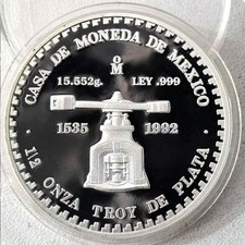 MESSICO 1/2 OZ 1993 PROOF