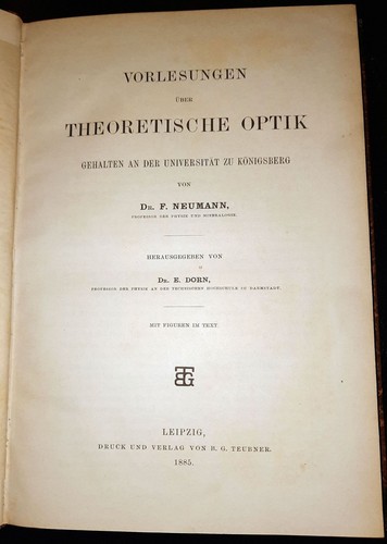 1885 lezioni ottica teorica - di,
