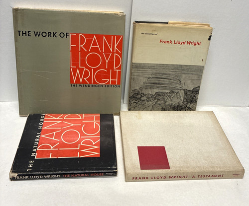 Lot vtg large books about - of, 4