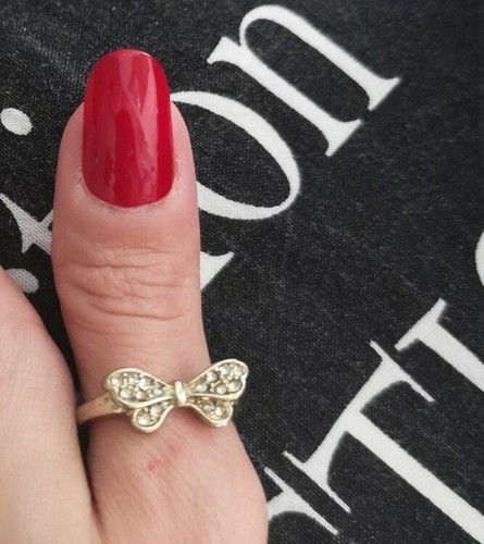 Anello fiocco strass - anello,