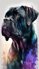 Cane Corso Dogo Canario HD Decorazione - POSTER / MAGNETE / PATCH / STICKER