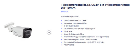 Urmet telecamera bullet neius - urmet,