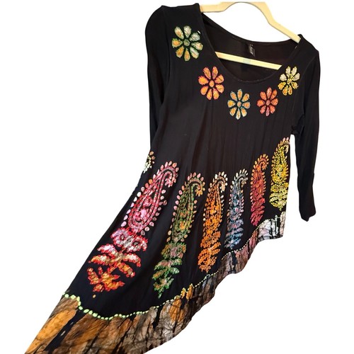 Top donna sacred threads nero - top,