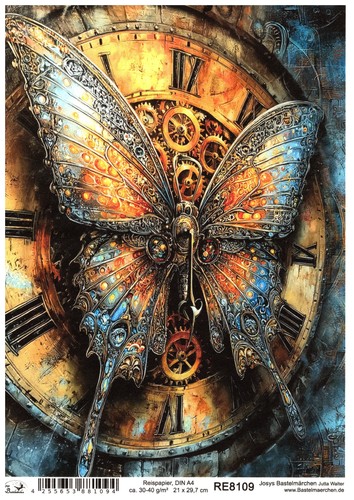Carta riso din decoupage - carta,