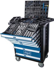 CARRELLO CASSETTIERA CON UTENSILI ATTREZZI OFFICINA 70 PZ SCHEPPACH TW1100