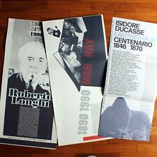 Dino Gavina Simongavina 3 manifesti + omaggio libro e segnalibro Lucio Fontana