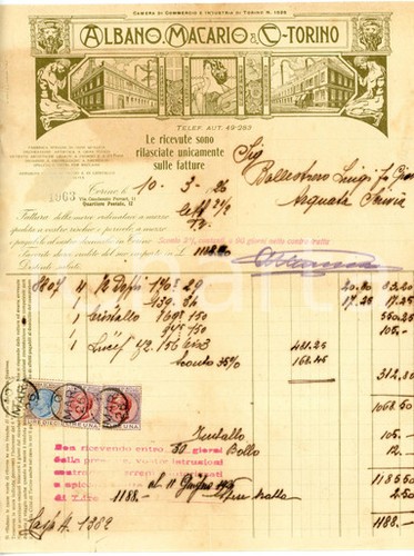 1926 torino albano macario - torino,