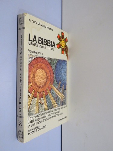 Bibbia volume primo genesi - bibbia,