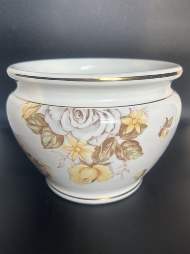 Fioriera rose gialle vintage