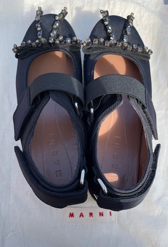 Scarpe marni nere con zeppa - marni,