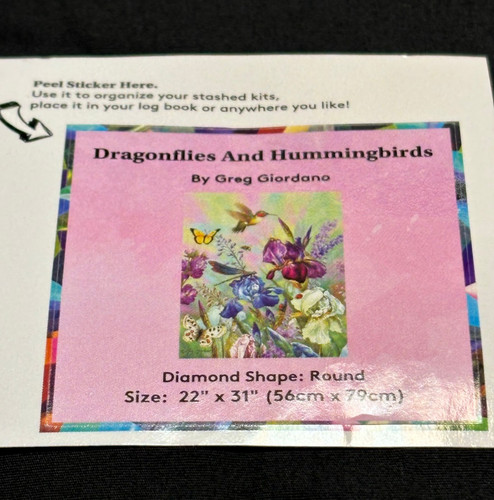 Diamond art club kit - art, libellule