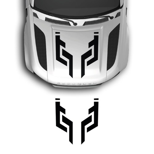 Adesivi cofano tribal lines - adesivi,