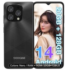 DOOGEE N55PLUS 6,56  Smartphone 20GB+128GB/TF 1 TB Android 14 5150mAh Nuovo