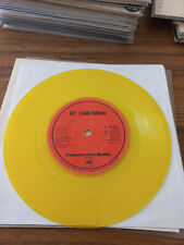 U2 I Will Follow Single 7" Ireland  Yellow Vinyl CBS 9065