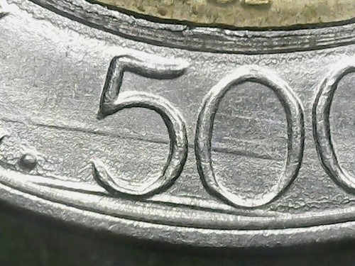 500 lire 1982 - -, linee