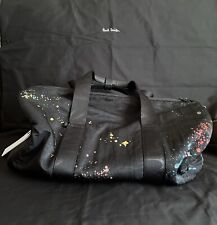 Borsone PAUL SMITH nero 'painted splatter' tenere tutto 20 x 10 x 10 senza cinghia