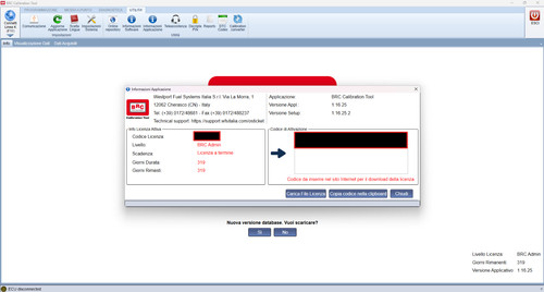 Licenza brc calibration tool - licenza,