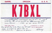 Scheda radio qsl - radio, impero