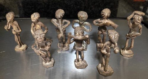 Antica scultura ottone - ottone, ashanti