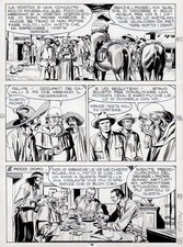 GIOVANNI TICCI - Tavola originale Tex n. 215  " Santa Cruz " p.  43