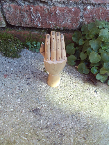 Wooden mannequin child right - wooden,