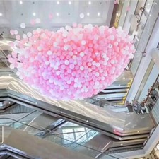 Palloncini Drop Net Bianco Portaoggetti Compleanno Matrimonio Festa Celebrazioni Evento