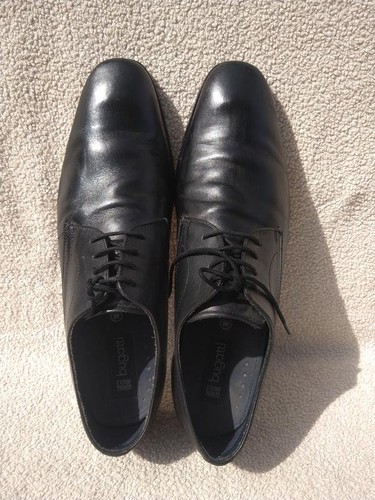 Tacchi uomo bugatti pelle nera - uomo,