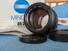 Minolta 85 mm, f/2 MD per