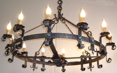 Lampadario forgia luci in - lampadario,