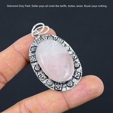 Pietra quarzo rosa ovale