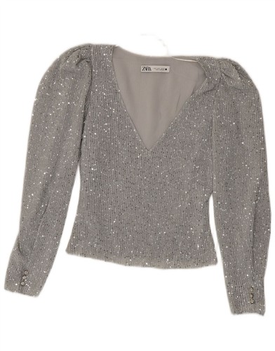 Zara donna crop top manica