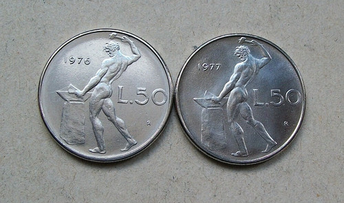 1976 1977 lire vulcano - 1976, 50