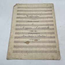 spartito musicale antico