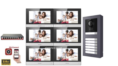 Kit videocitofono poe - videocitofono, ip
