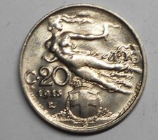20 Centesimi 1913  FDC