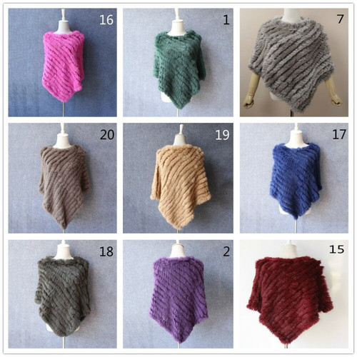 Poncho lavorato maglia donna - lavorato,