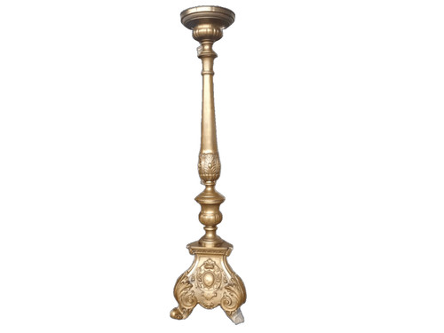 Candeliere ottone integro - candeliere, in