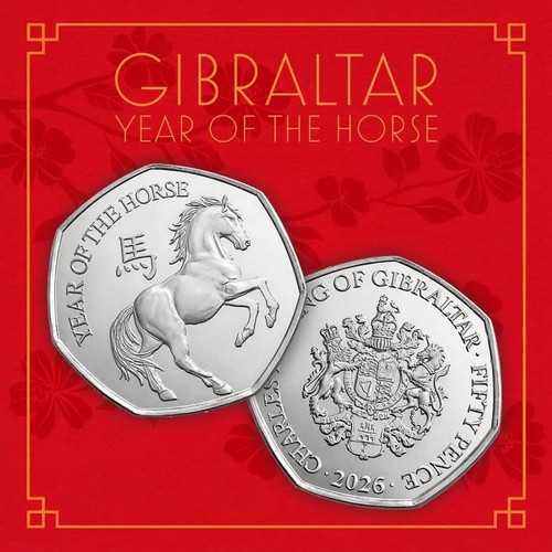 Moneta 50p 2026 - , gibilterra